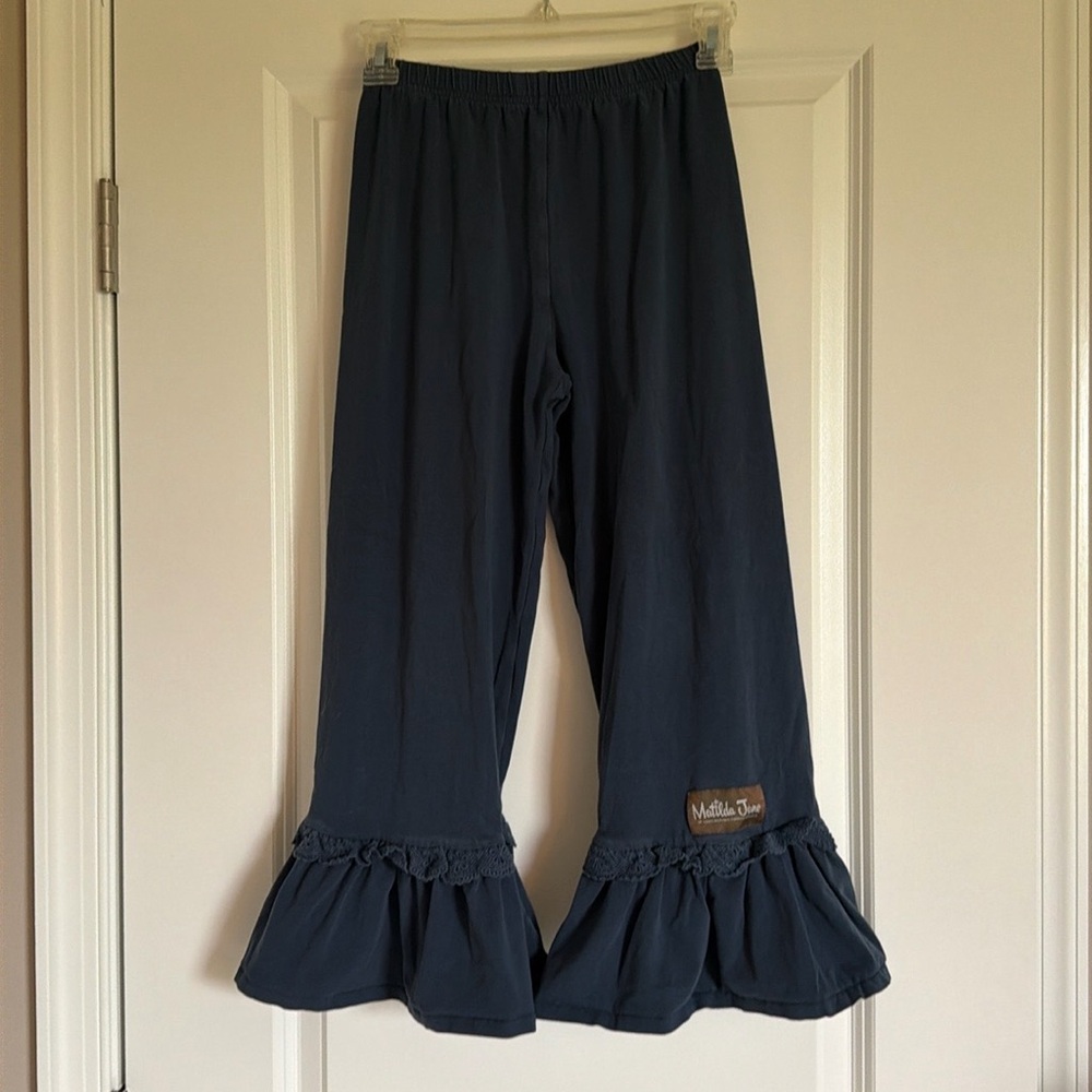 Matilda Jane girls navy big ruffle bottoms